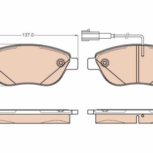 ÖN BALATA FIAT LINEA 1.6D 09 Euro5 MOTOR ÇİFT FİŞLİ
