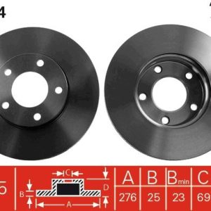 ÖN FREN AYNASI HAVALI MAZDA 3 1.4/1.6/1.6DI TURBO 03- MAZDA 5 1.8/2.0/2.0CD 05-