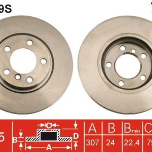 FREN DISKI ON MINI COUNTRYMAN PACEMAN R60 R61