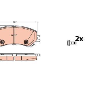 ÖN FREN BALATASI RENAULT MEGANE IV 15 SCENIC IV 16 TALISMAN 15 ESPACE V 15 1.2TCe 1.3TCe 1.5dCi 1.6dCi