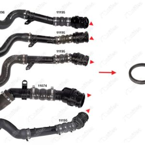 TURBO BORUSU CONTASI PLASTİK BORU HARİÇ OK İLE GÖSTERİLEN CONTA DACIA DUSTER HS 1.5 dCi 4x4 K9K 658-856-858-898 13-18