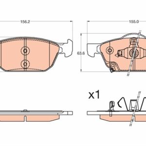 ÖN FREN BALATA HONDA CIVIC 1.6L N16A İ-DTEC dizel FK3 kasa 13- / CIVIC 1.5L VTEC RS modeli hatchb ack FK7 kasa 17-