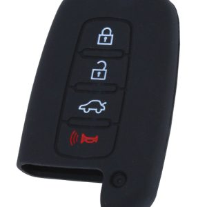KONTAK ANAHTAR KUMANDA KORUYUCU KILIF SİLİKON SİYAH HYUNDAI I30- IX35- TUCSON HMA002-S