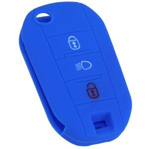 KONTAK ANAHTAR KUMANDA KORUYUCU KILIF SİLİKON MAVİ CITROEN C5-AIRCROSS