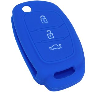 KONTAK ANAHTAR KUMANDA KORUYUCU KILIF SİLİKON MAVİ HYUNDAI I20 2012-2014 ACCENT BLUE 2014-2018 UYUMLU