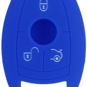KONTAK ANAHTAR KUMANDA KORUYUCU KILIF SİLİKON 3 TUŞ MAVİ MERCEDES SMART KEYLESS HMA086-M