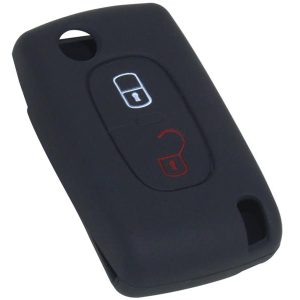 KONTAK ANAHTAR KUMANDA KORUYUCU KILIF SİLİKON SİYAH PEUGEOT 207-P307-P308-PARTNER-CITROEN C2-C3-C4 HMA100-S