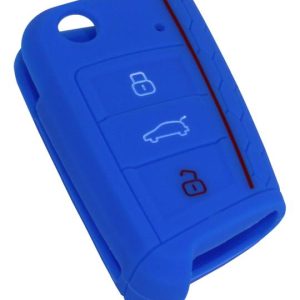 KONTAK ANAHTAR KUMANDA KORUYUCU KILIF SİLİKON MAVİ VW POLO-GOLF-PASSAT-JETTA-TIGUAN-TRANSPORTER TOURAN-SCIROCCO-CADDY HMA151-M