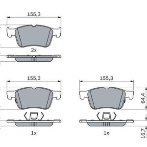 ÖN BALATA FOCUS IV 2018 KUGA 2019 PUMA 2020 JX612K021AED- KTJX612K021AED-220914
