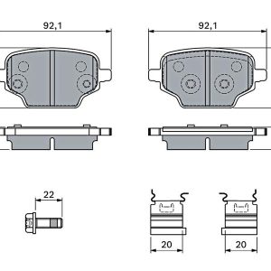 ARKA FREN BALATASI FIAT DOBLO 23 COMBO E-BERLINGO-PARTNER-RIFTER-PROACE CITY 18