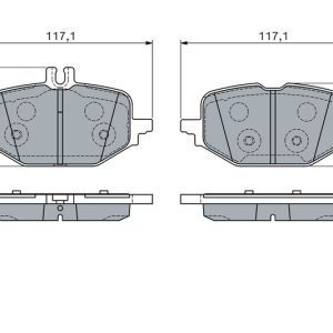 FREN BALATASI ARKA MERCEDES W206 S206 C236 A236 W214 S214 C236 A236