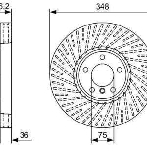 FREN DISKI ON SOL BMW F10 F07 F11 F12 F01