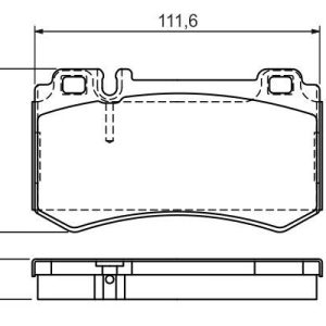 FREN BALATASI ARKA MERCEDES AMG C219 W211 W220