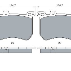 FREN BALATASI ON MERCEDES W222 R231 A0084203520