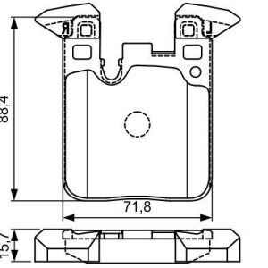 FREN BALATASI ARKA BMW F30 F20 F22 F87 F23 F32 F82 M SPOR 34212284989-34218099354-34216855474