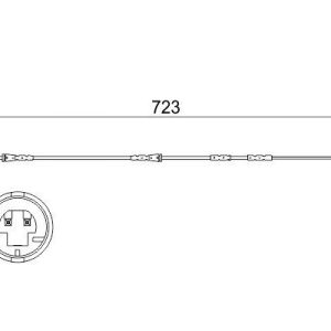 FREN BALATA FISI ON uzunluk 723 mm BMW E81 E87 E90 E92 E93 34356792560