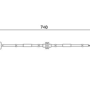 ÖN FREN BALATA İKAZ FİŞİ AŞINMA KABLOSU OMEGA B 94 03