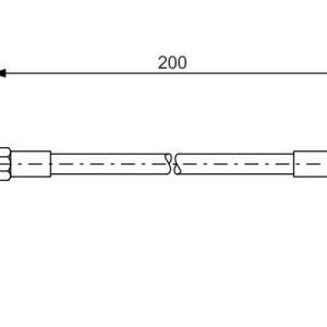 FREN HORTUMU ARKA BMW E28 E30 E34 10048220014