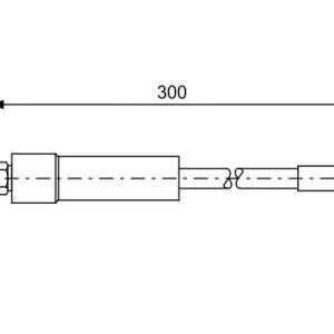 FREN HORTUMU ARKA 300mm BMW E60 E61 E64 E65 E66 E67 03 09 E30 82 91 34321159890