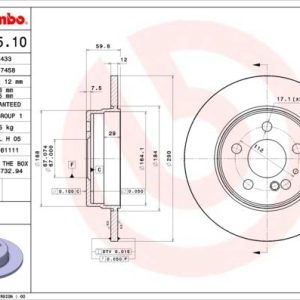 FREN DISKI ARKA MERCEDES S-CLASS W140 91 98 A1404230612