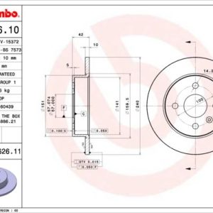 ARKA FREN AYNASI ASTRA G 98 - ASTRA H 04 MERIVA A 03 240x10x4DL DOLU 9117771-90498304-24432189 569108-569111-9196587-95526642