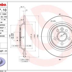 ARKA FREN AYNASI VOLVO S60-V60-S80 10- V70 08- XC70 07- 302cm x11x5DL DOLU 30769059-31471746