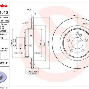 FREN DISKI ARKA MERCEDES W204 S204 C204 C207 A207 A2044231512