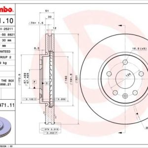 ÖN FREN AYNASI INSIGNIA A 08 SAAB 9-5 YS3G 10 17 JANT 321x30x5DLxHAVALI 13502214-569422 13579150-569083-13502214-569422