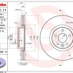 ÖN FREN AYNASI ADET VOLVO XC60 D3 D4 D5 2.4D 2.0T 3.2 T5 T6 2008 2017 CAP 324X5 BJN DELİKLİ 31423214-31423305