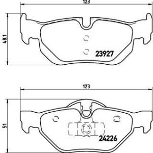 FREN BALATASI ARKA KULAKLI BMW E87 E90 X1 E84 34216774692-34121288891