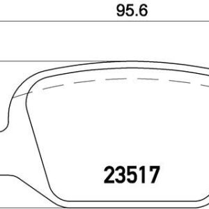 ARKA FREN BALATASI FIAT LINEA 09 ALFA 147 01 156 97 03 GT 03 10