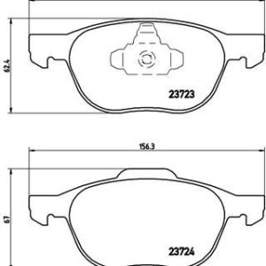 FREN BALATASI ON FORD FOCUS CMAX 04-15 MAZDA3 03 10 VOLVO S40-V50-C30-C70 04-13
