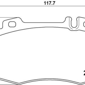 FREN BALATASI ON MERCEDES CL203 W220 C215 W221 W163 R129 A0034208920
