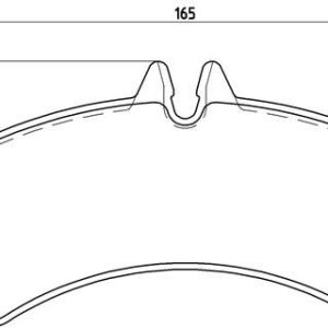 FREN BALATASI ARKA MERCEDES SPRINTER B906 06 . VW CRAFTER 30-35-50 CIFT TEKER A0044208120-2E0698451B