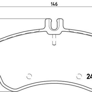 FREN BALATASI ON MERCEDES W204 S204 C204 C218 W212 S212 C207 A207 R172 A0074205520
