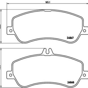 FREN BALATASI ON MERCEDES GLK-CLASS X204 09 15 A0074206620
