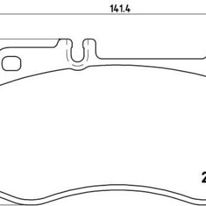 FREN BALATASI ON MERCEDES C218 X218 W212 S212 A0074204920