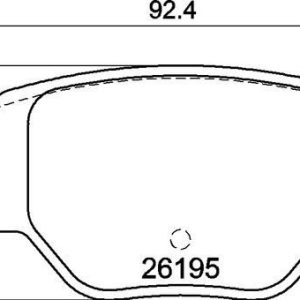 ARKA FREN BALATASI CORSA F 19 C4 20 2008 19 208 19 249 mm 1681449980-1664737180