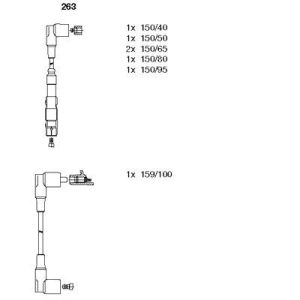 ATESLEME KABLOSU SETI MERCEDES M103 W201 W124 W126 W463 A1021505518