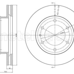 ON FREN DISK AYNASI MAZDA B2500 2.5 D BT50 4 4 05-11 FORD RANGER 05 11 289 6