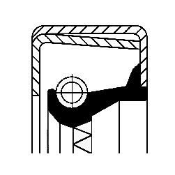 12011593B YAĞ KEÇESİ 140x160x14 B2DRW ACM KEÇE IVECO