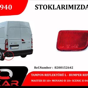 TAMPON REFLEKTÖRÜ L MASTER III 10 MOVANO B 10 SCENIC II 04 10