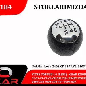 VİTES TOPUZU 6 İLERİ C3-C4-C4-C5-C6-C8-DS3-DS4-JUMPY-EXSPERT-207-307-2008-208 3008-308-407-5008-6