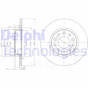 ARKA FREN AYNASI ALFA ROMEO 159 05 GIULIETTA 10 SPIDER 06 FIAT 500 X 14 JEEP RENEGADE 14 COMPASS 16 278x12x43