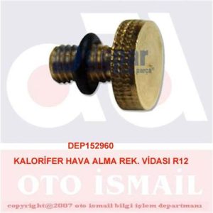 KALORİFER HAVA ALMA REK. VİDASI R12