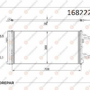 KLİMA RADYATÖRÜ KONDANSATÖR PEUGEOT BOXER 06 CITROEN JUMPER 06 FIAT DUCATO 06 2.0-2.2 HDI
