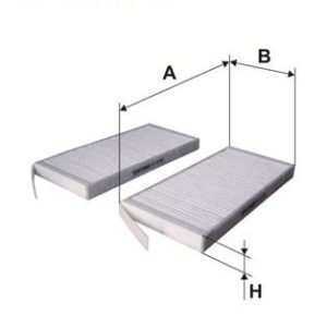 POLEN FİLTRESİ 2 PARÇA MASTER III 10 MASTER IV 19 KANGOO II 08 K1248-2X