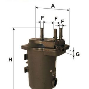 YAKIT FİLTRESİ MEGANE II 1.5DCI 02 SCENIC II 1.5 DCI 03 DELIKLI 7701061577-8200186218-164004298R