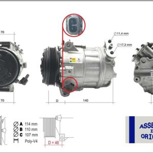 KLİMA KOMPRESÖRÜ SIFIR ÜRÜN FİAT DUCATO MULTİJET 2.2D 2.3D 2.0D