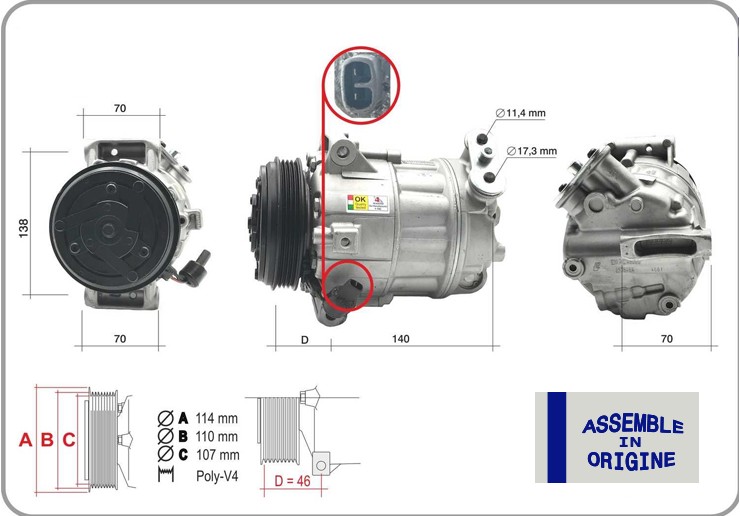 KLİMA KOMPRESÖRÜ SIFIR ÜRÜN FİAT DUCATO MULTİJET 2.2D 2.3D 2.0D